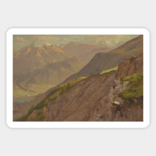 The Goell and Watzmann, near Berchtesgeden by Frederic Edwin Church Magnet